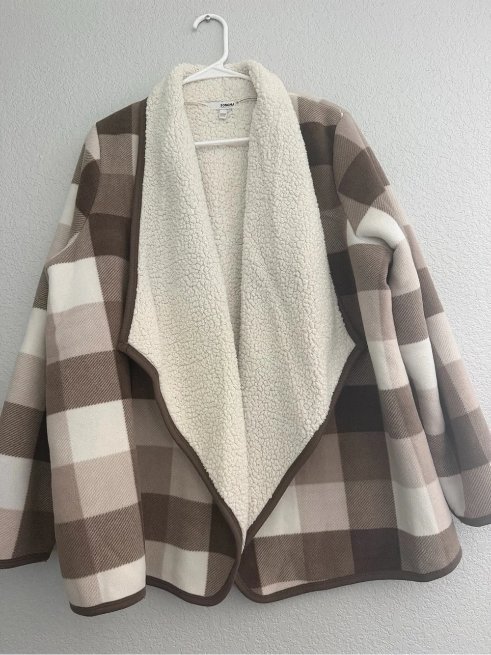 SONOMA Plush Sherpa Jacket in Cream - Picture 5 of 5